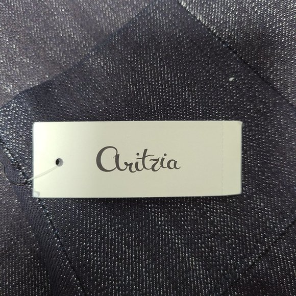 NWT TALULA ARITZIA Mini Skirt Shimmery Silver Indigo 8 - Picture 8 of 9